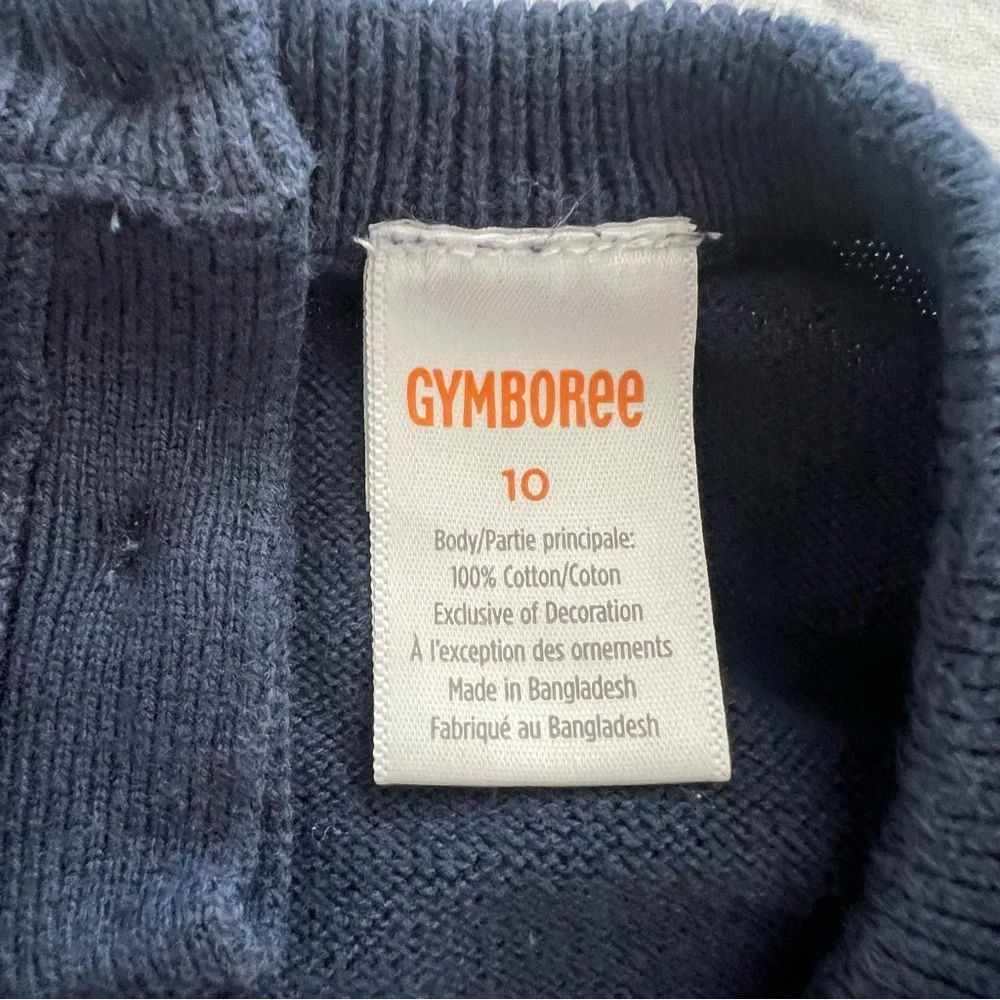Gymboree Girls Embroidered Apple Sweater - Teacher's Favorite - Blue‎ SIZE 10